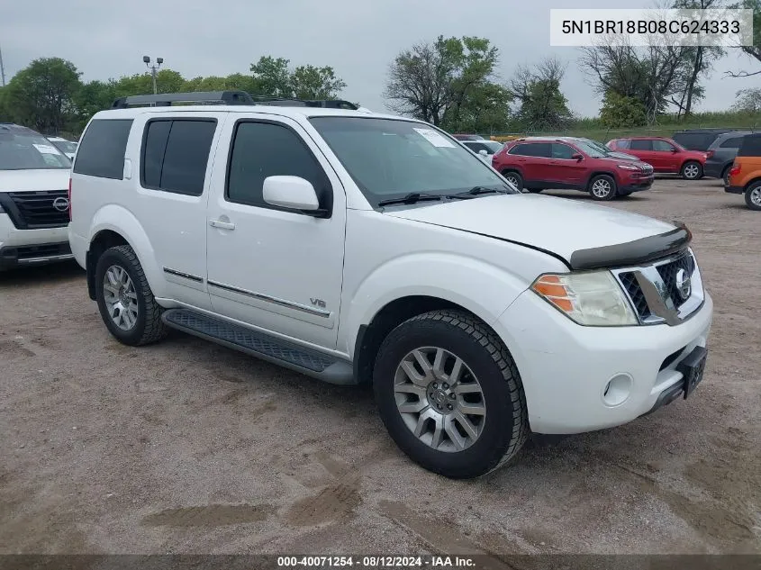 5N1BR18B08C624333 2008 Nissan Pathfinder Le V8