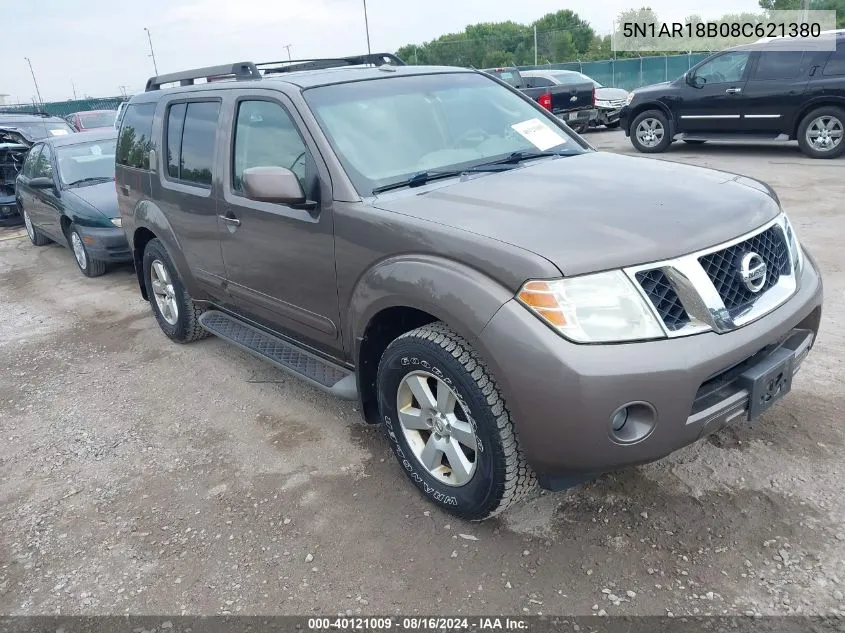 5N1AR18B08C621380 2008 Nissan Pathfinder Se