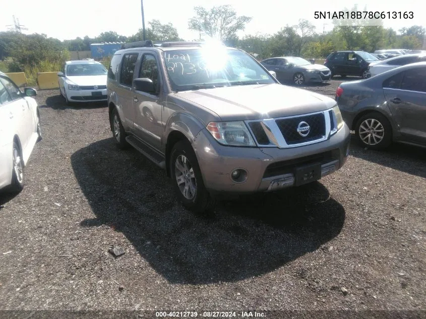 5N1AR18B78C613163 2008 Nissan Pathfinder Le