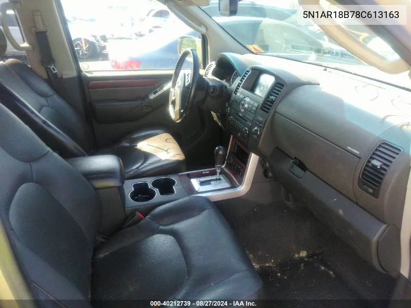 5N1AR18B78C613163 2008 Nissan Pathfinder Le