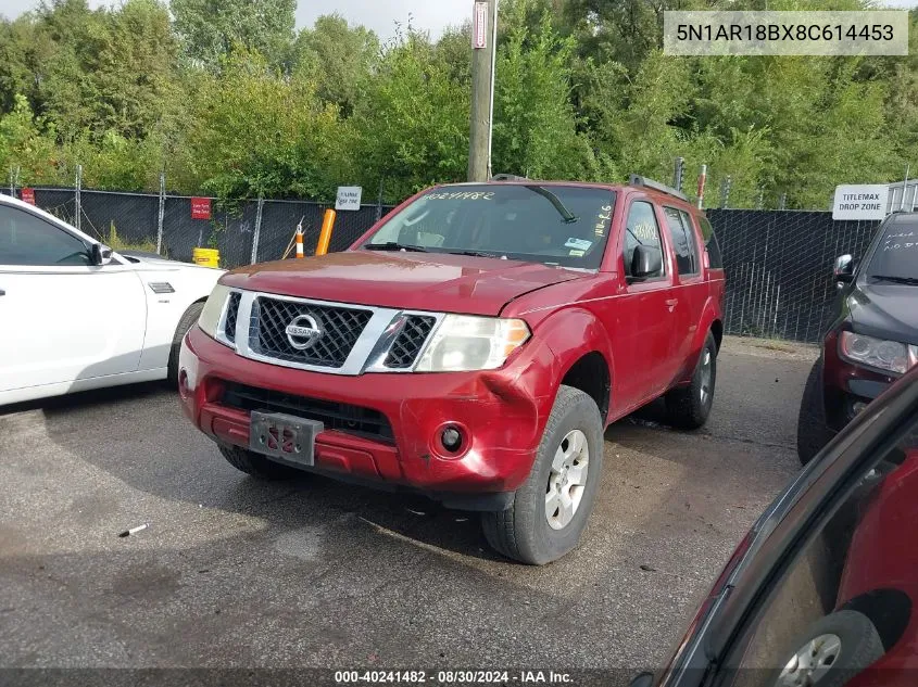 5N1AR18BX8C614453 2008 Nissan Pathfinder S