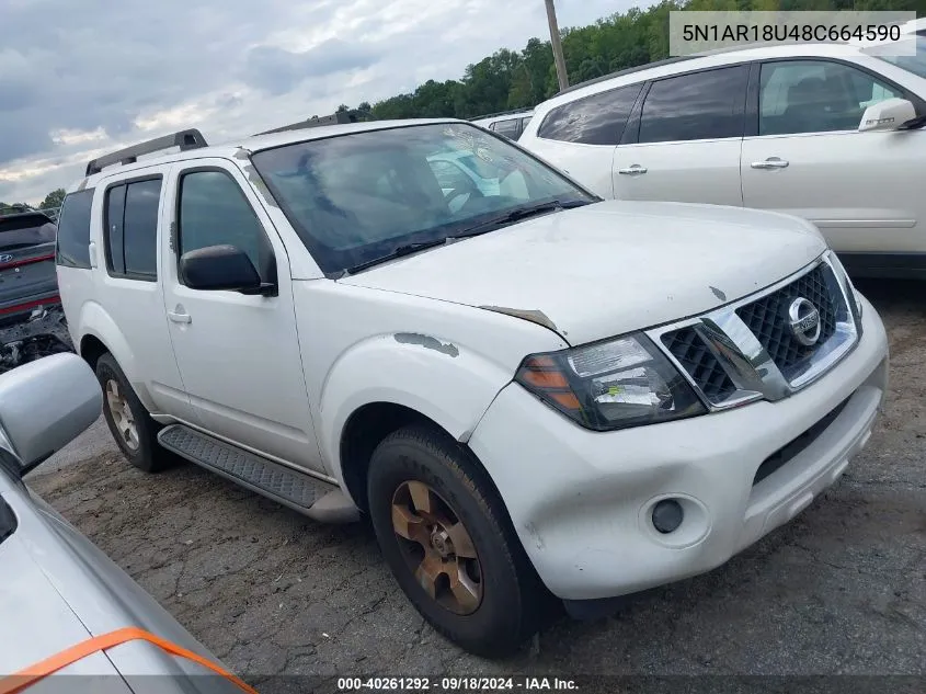 5N1AR18U48C664590 2008 Nissan Pathfinder S