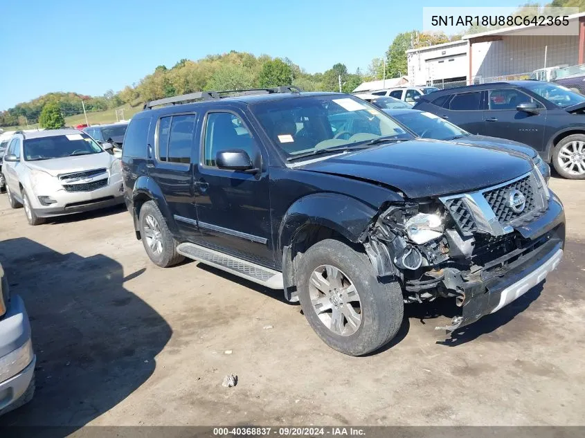 5N1AR18U88C642365 2008 Nissan Pathfinder Le