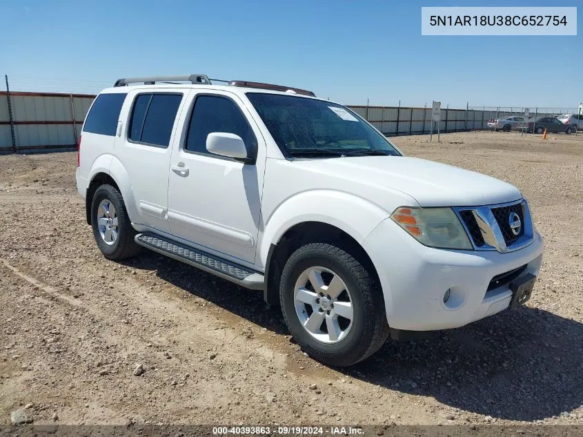 5N1AR18U38C652754 2008 Nissan Pathfinder Se