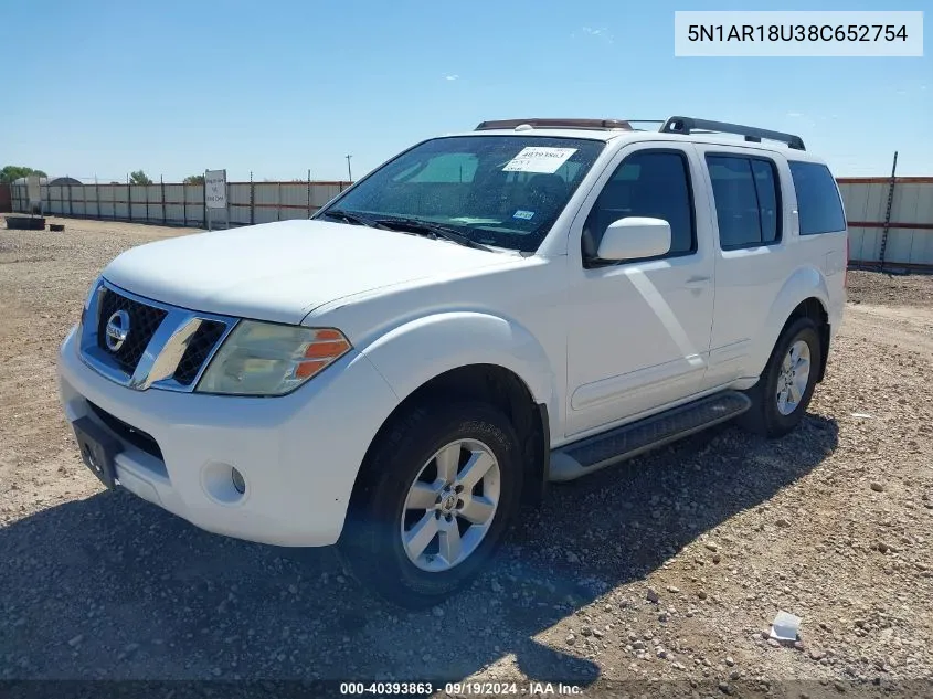 5N1AR18U38C652754 2008 Nissan Pathfinder Se