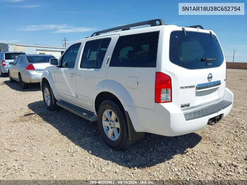 5N1AR18U38C652754 2008 Nissan Pathfinder Se