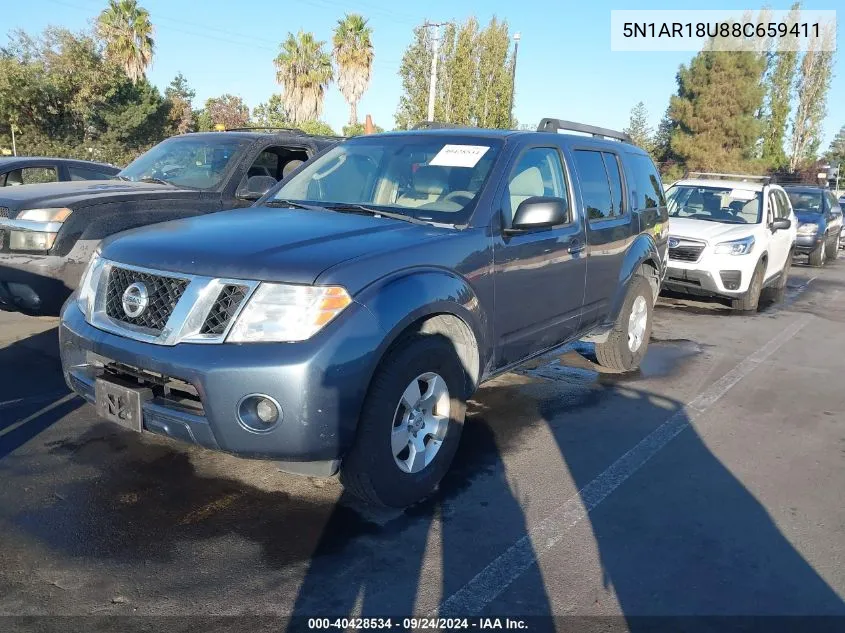 5N1AR18U88C659411 2008 Nissan Pathfinder S