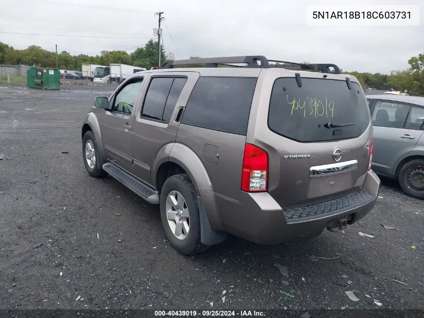 5N1AR18B18C603731 2008 Nissan Pathfinder Se