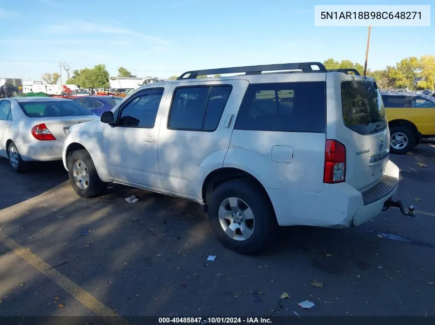 5N1AR18B98C648271 2008 Nissan Pathfinder S