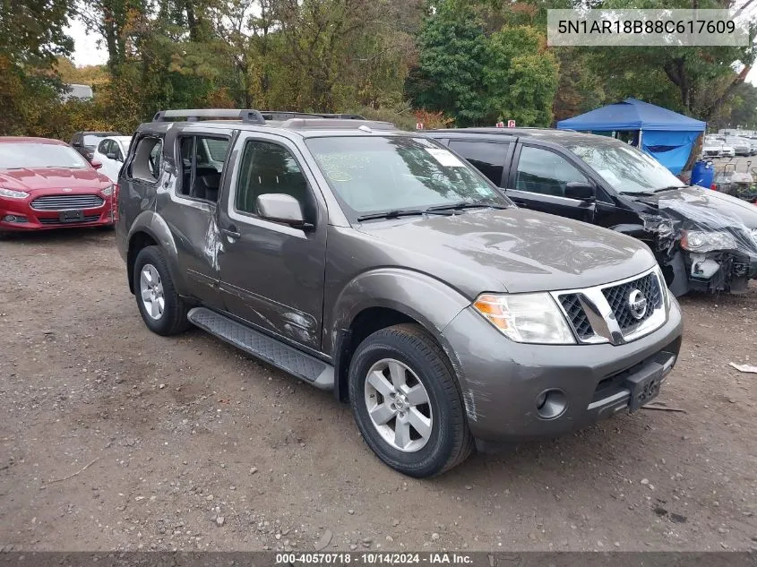 2008 Nissan Pathfinder Se VIN: 5N1AR18B88C617609 Lot: 40570718