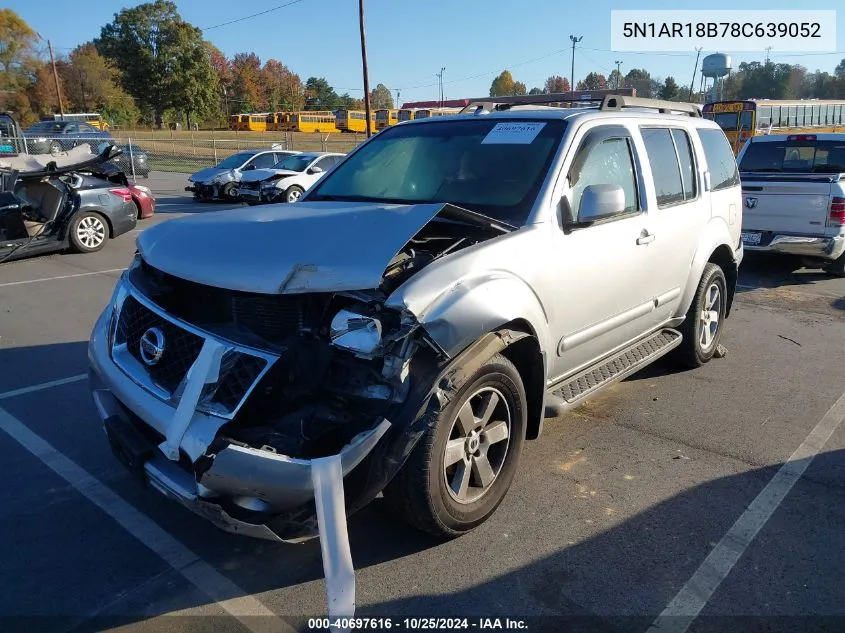 2008 Nissan Pathfinder Se VIN: 5N1AR18B78C639052 Lot: 40697616