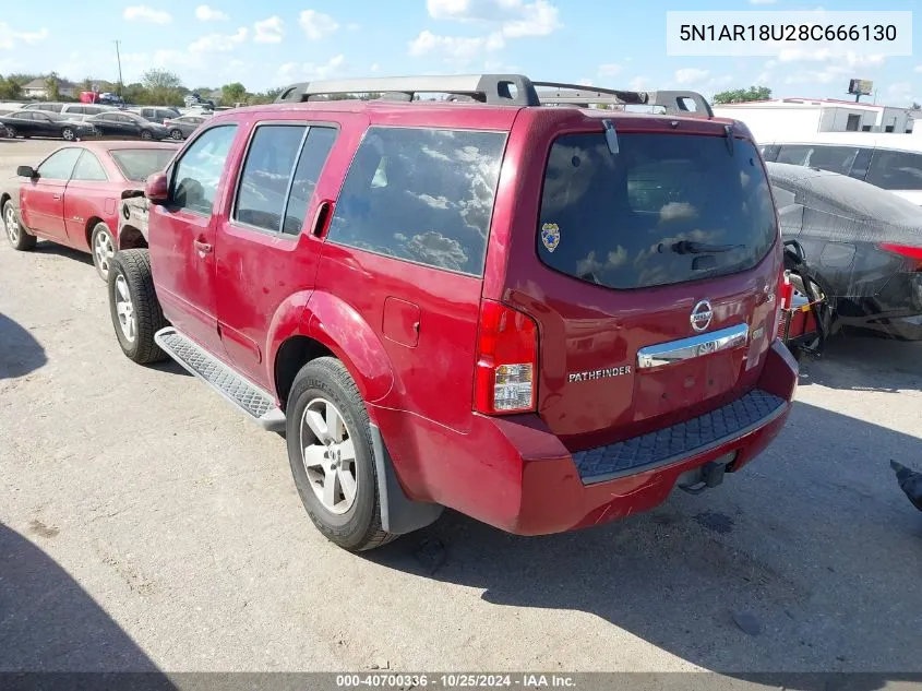 5N1AR18U28C666130 2008 Nissan Pathfinder Se