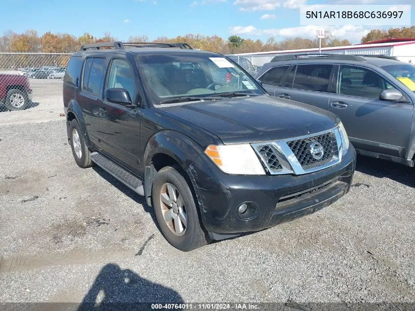 2008 Nissan Pathfinder Se VIN: 5N1AR18B68C636997 Lot: 40764011