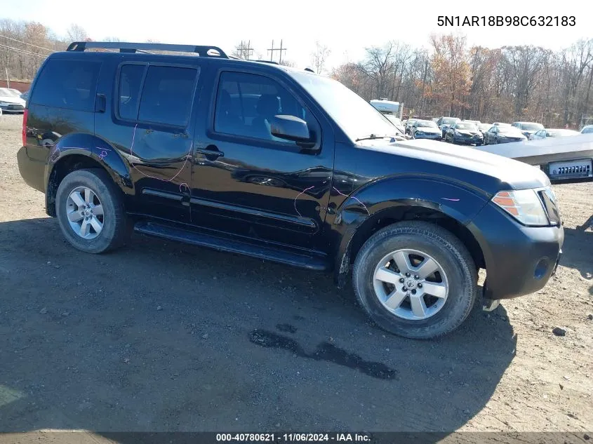 2008 Nissan Pathfinder Se VIN: 5N1AR18B98C632183 Lot: 40780621