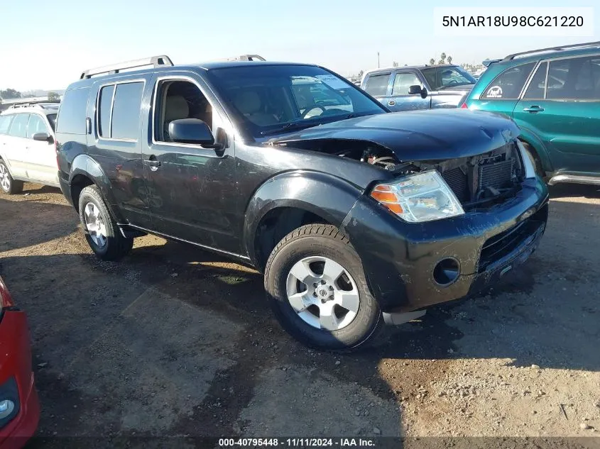 2008 Nissan Pathfinder S VIN: 5N1AR18U98C621220 Lot: 40795448