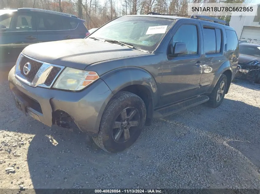 5N1AR18U78C662865 2008 Nissan Pathfinder Se