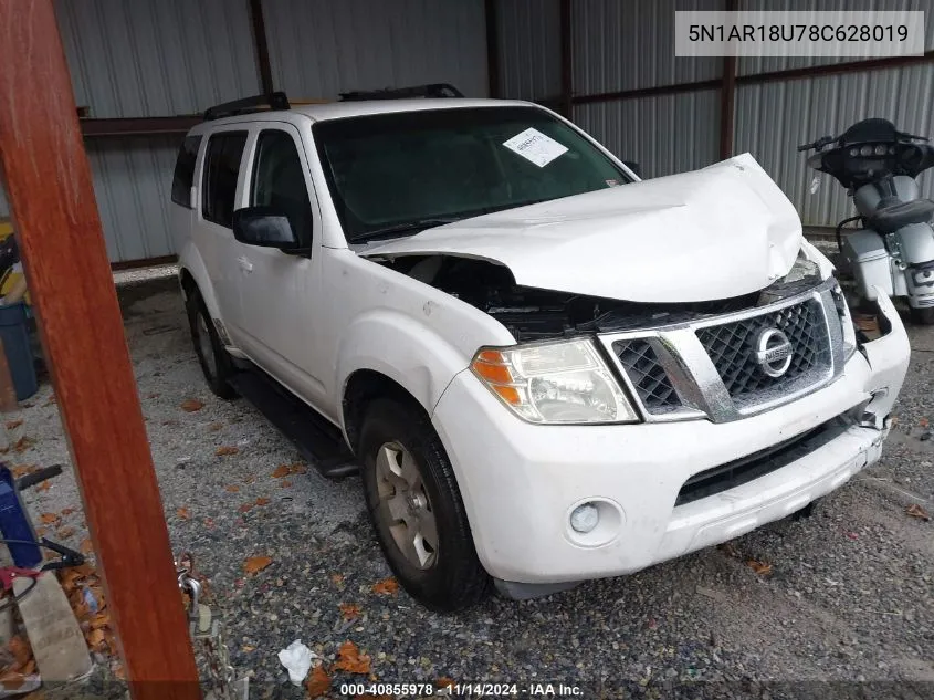 5N1AR18U78C628019 2008 Nissan Pathfinder S