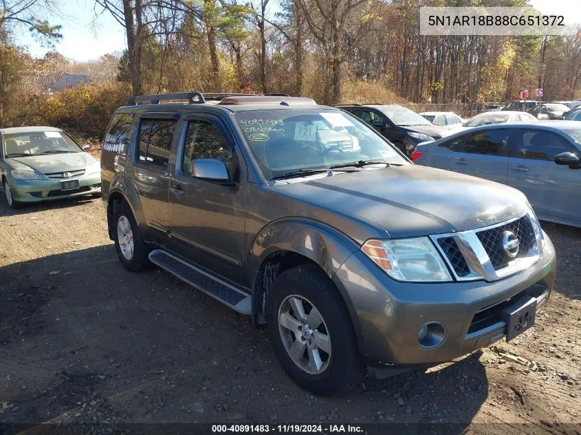 2008 Nissan Pathfinder Se VIN: 5N1AR18B88C651372 Lot: 40891483