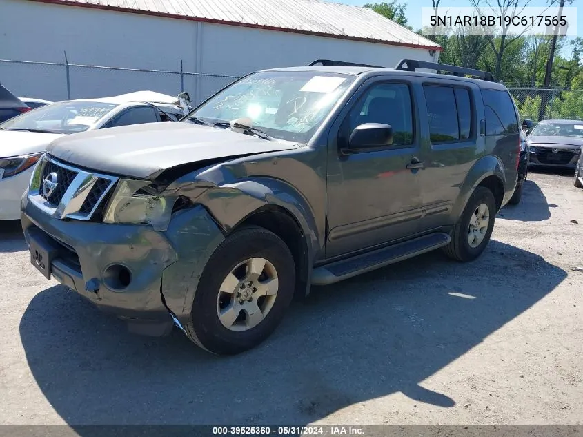 2009 Nissan Pathfinder S VIN: 5N1AR18B19C617565 Lot: 39525360