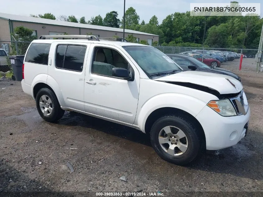 2009 Nissan Pathfinder S VIN: 5N1AR18B79C602665 Lot: 39893853