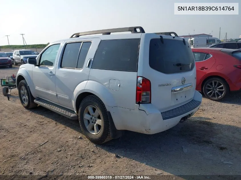 2009 Nissan Pathfinder Se VIN: 5N1AR18B39C614764 Lot: 39980319