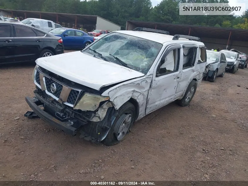 2009 Nissan Pathfinder S/Le/Se VIN: 5N1AR18U39C602907 Lot: 40301162