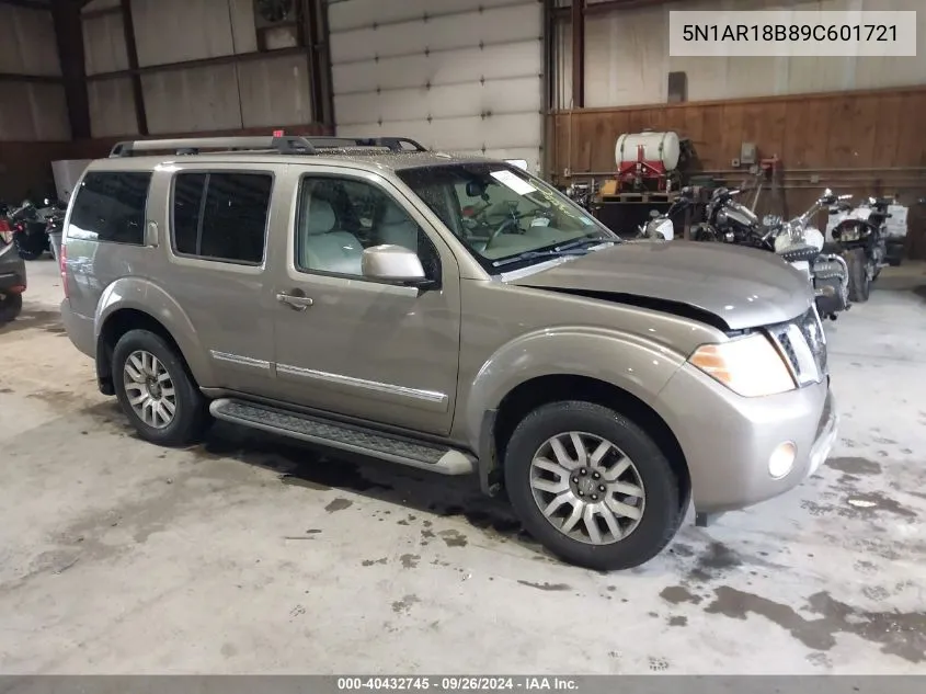 2009 Nissan Pathfinder Le VIN: 5N1AR18B89C601721 Lot: 40432745