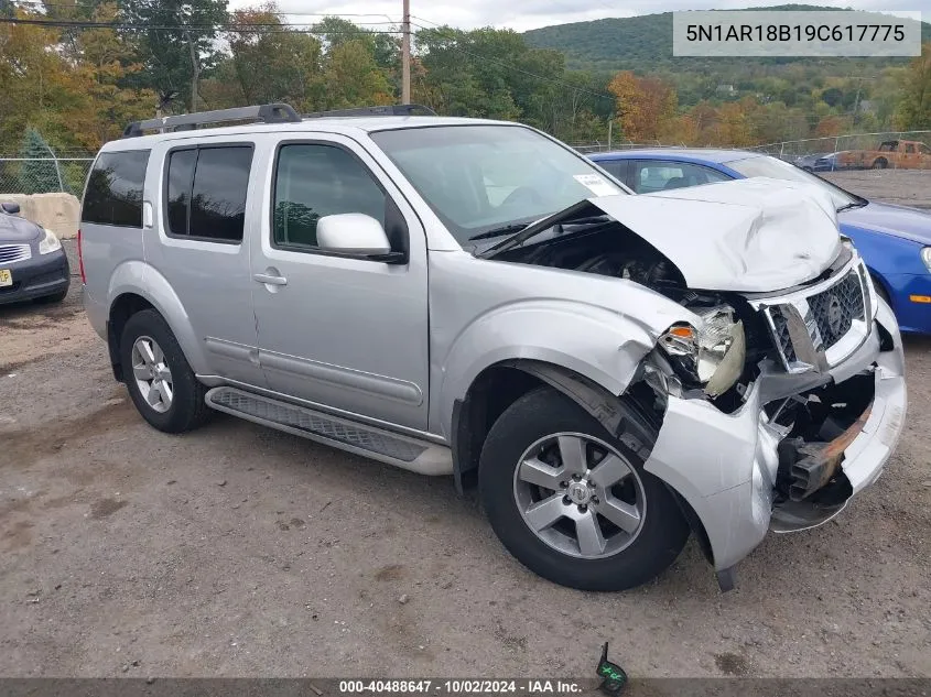 2009 Nissan Pathfinder Se VIN: 5N1AR18B19C617775 Lot: 40488647