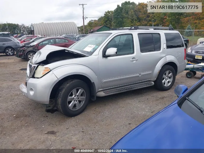 2009 Nissan Pathfinder Se VIN: 5N1AR18B19C617775 Lot: 40488647