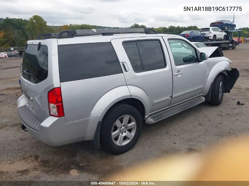 2009 Nissan Pathfinder Se VIN: 5N1AR18B19C617775 Lot: 40488647