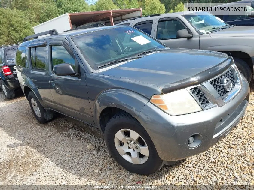 2009 Nissan Pathfinder S VIN: 5N1AR18U19C606938 Lot: 40502761