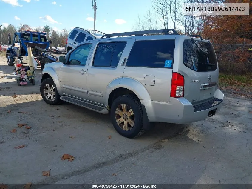 2009 Nissan Pathfinder Se VIN: 5N1AR18B99C614493 Lot: 40750425