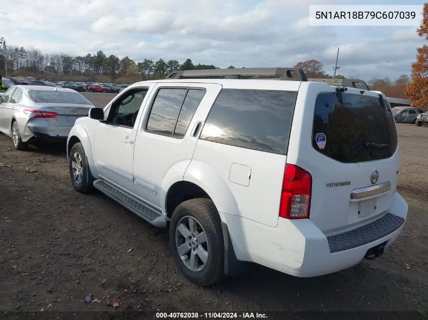 2009 Nissan Pathfinder Se VIN: 5N1AR18B79C607039 Lot: 40762038