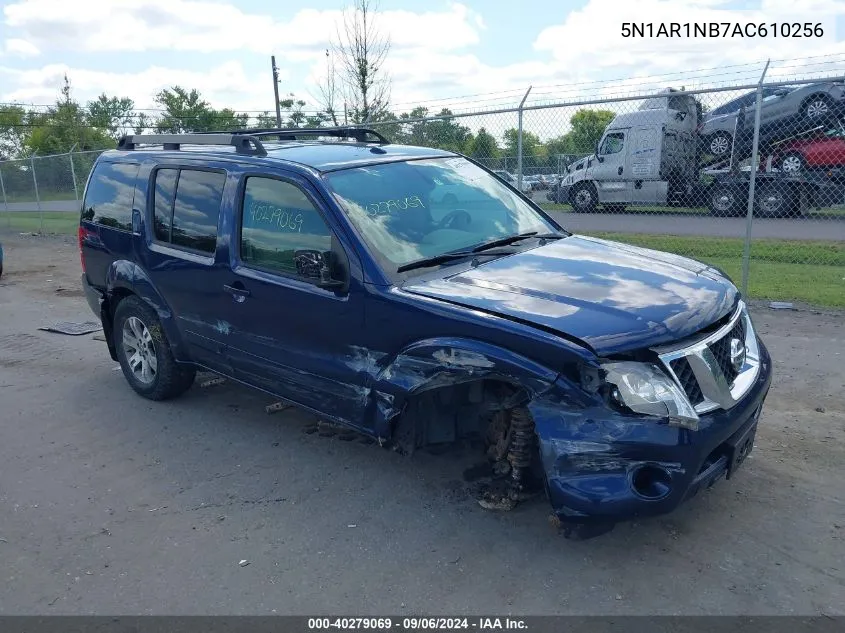 2010 Nissan Pathfinder Se VIN: 5N1AR1NB7AC610256 Lot: 40279069