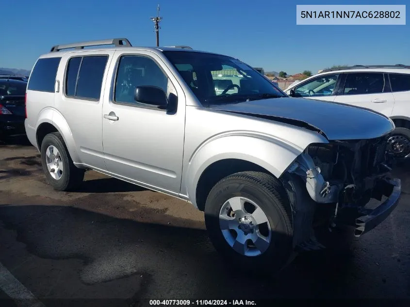 2010 Nissan Pathfinder S Fe+ VIN: 5N1AR1NN7AC628802 Lot: 40773009