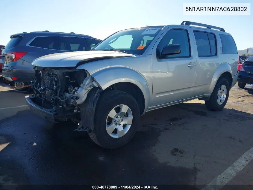 2010 Nissan Pathfinder S Fe+ VIN: 5N1AR1NN7AC628802 Lot: 40773009