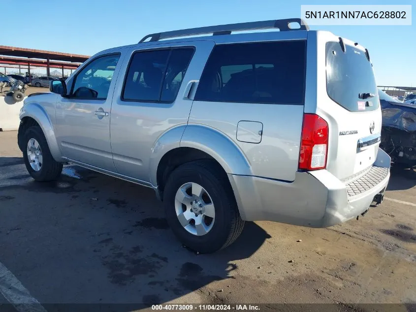 2010 Nissan Pathfinder S Fe+ VIN: 5N1AR1NN7AC628802 Lot: 40773009