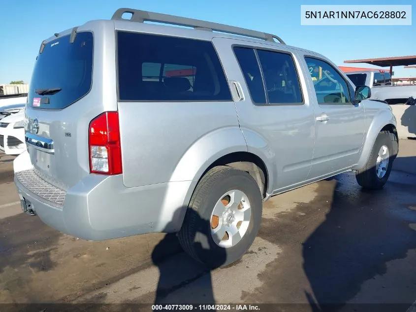 2010 Nissan Pathfinder S Fe+ VIN: 5N1AR1NN7AC628802 Lot: 40773009