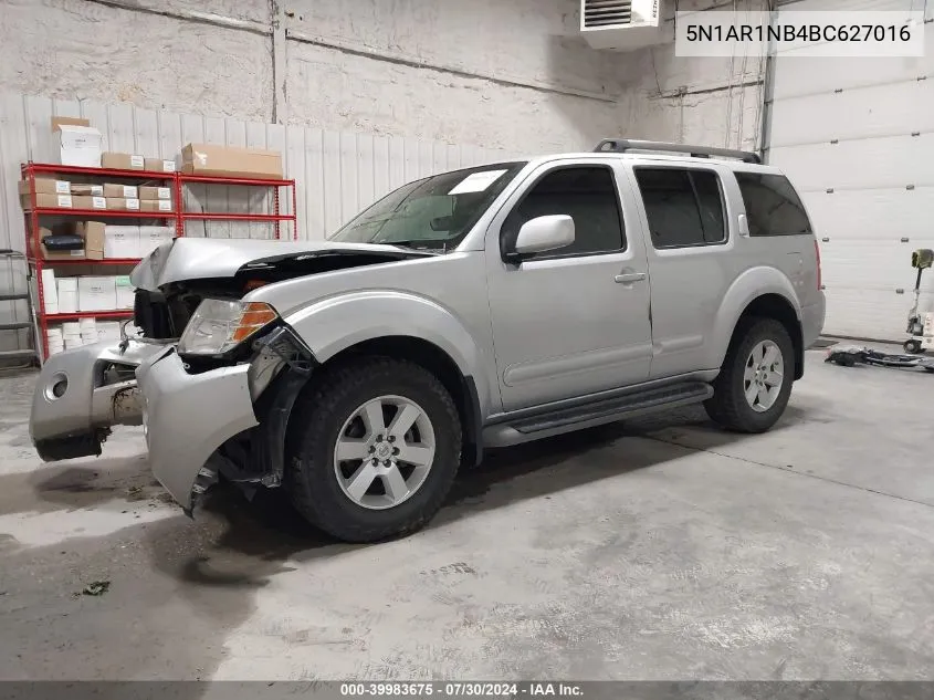 5N1AR1NB4BC627016 2011 Nissan Pathfinder Sv