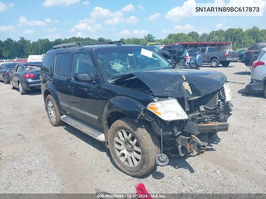 2011 Nissan Pathfinder Le VIN: 5N1AR1NB9BC617873 Lot: 40205044