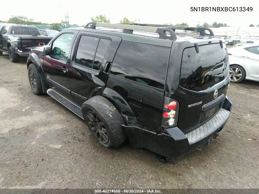 2011 Nissan Pathfinder Le V8 VIN: 5N1BR1NBXBC613349 Lot: 40219350