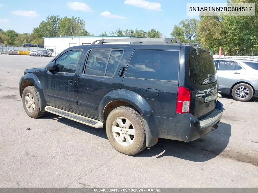 5N1AR1NN7BC604517 2011 Nissan Pathfinder Sv