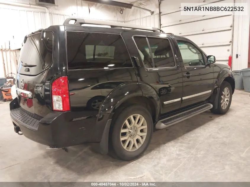 2011 Nissan Pathfinder Le VIN: 5N1AR1NB8BC622532 Lot: 40457044