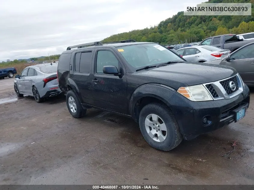 5N1AR1NB3BC630893 2011 Nissan Pathfinder S