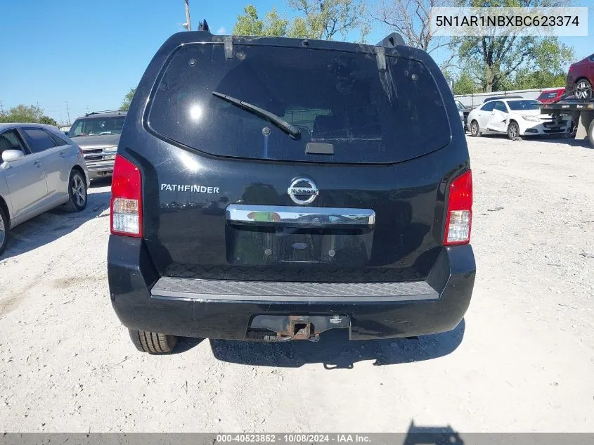 2011 Nissan Pathfinder S VIN: 5N1AR1NBXBC623374 Lot: 40523852