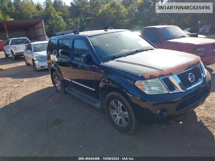 2011 Nissan Pathfinder Silver VIN: 5N1AR1NN4BC635496 Lot: 40542456