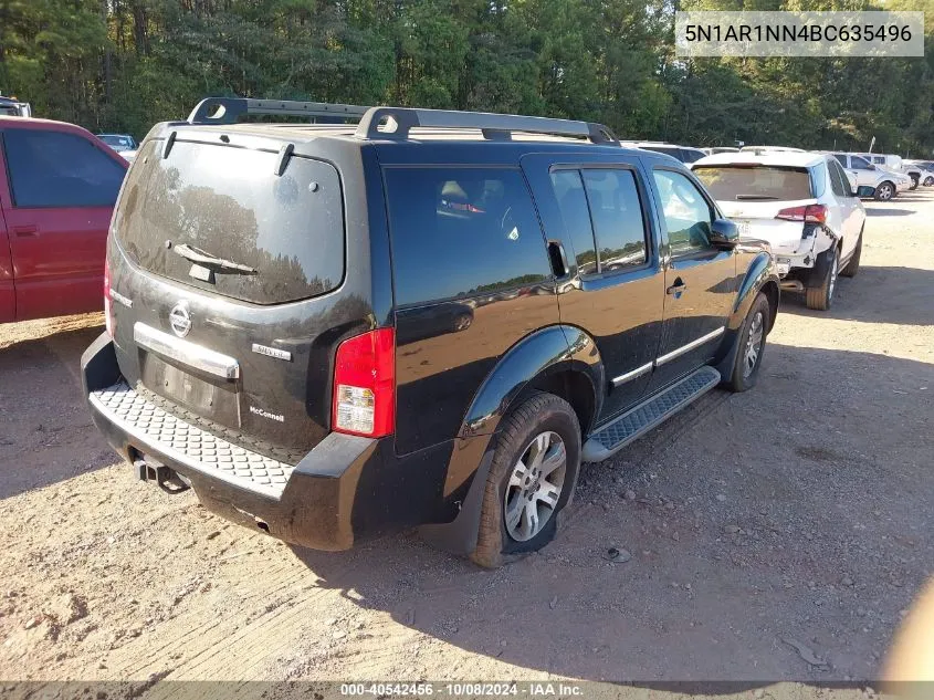 2011 Nissan Pathfinder Silver VIN: 5N1AR1NN4BC635496 Lot: 40542456