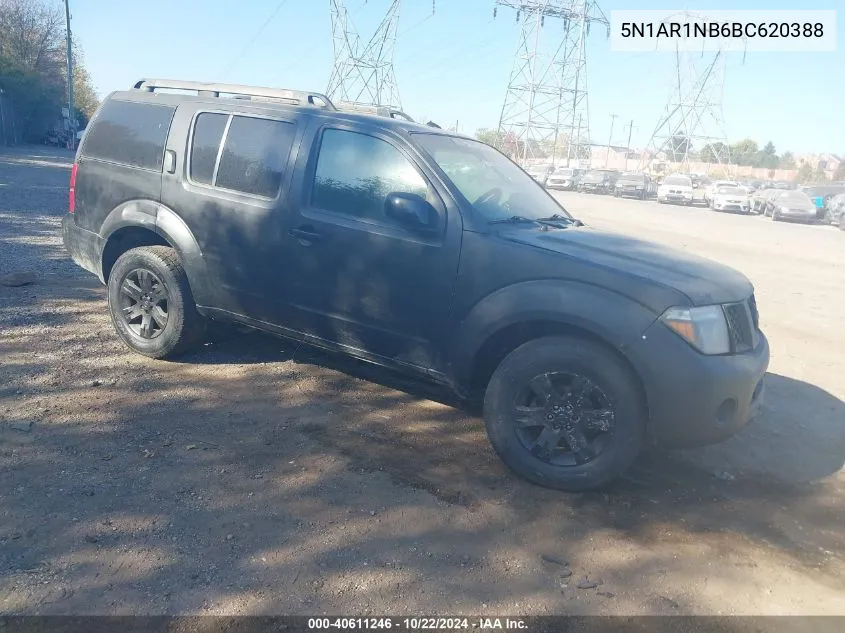 2011 Nissan Pathfinder Silver VIN: 5N1AR1NB6BC620388 Lot: 40611246