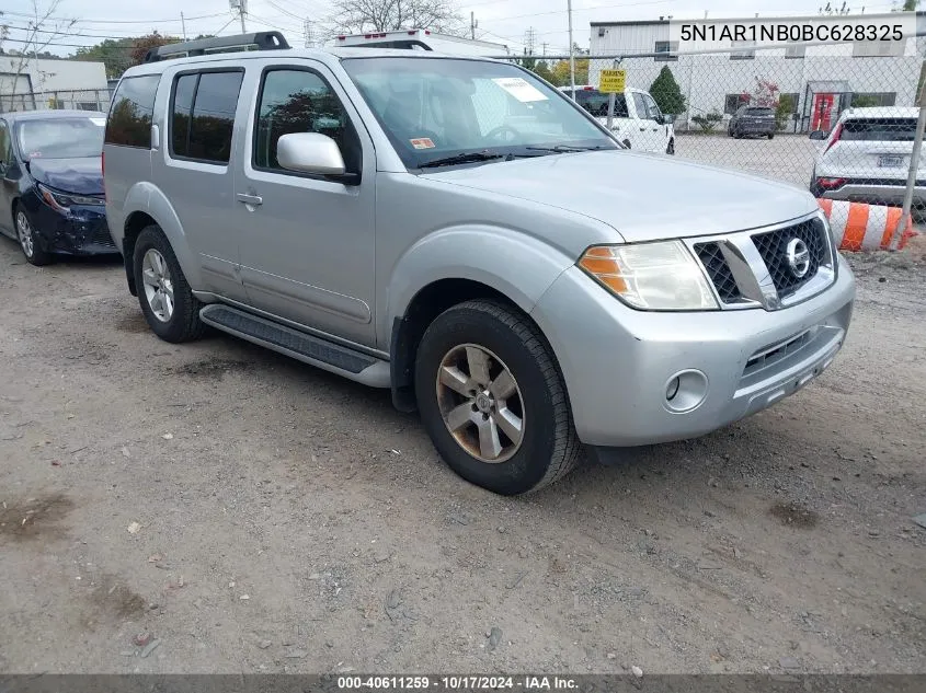 2011 Nissan Pathfinder Sv VIN: 5N1AR1NB0BC628325 Lot: 40611259