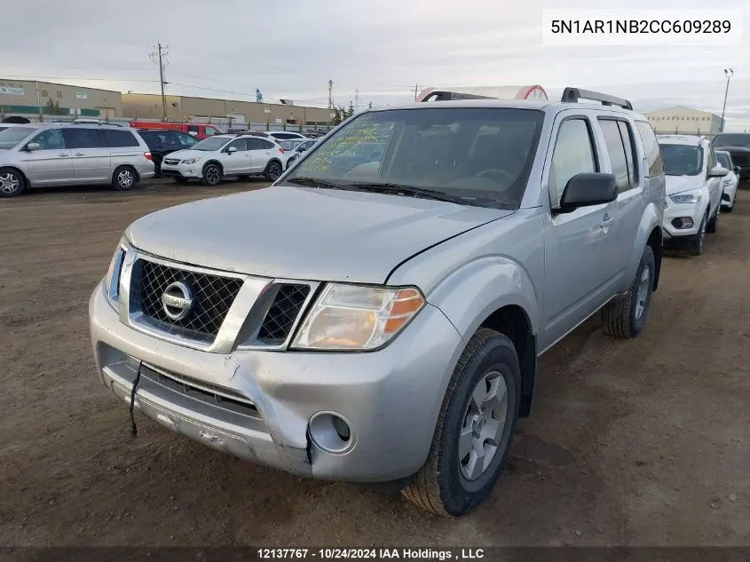 2012 Nissan Pathfinder VIN: 5N1AR1NB2CC609289 Lot: 12137767